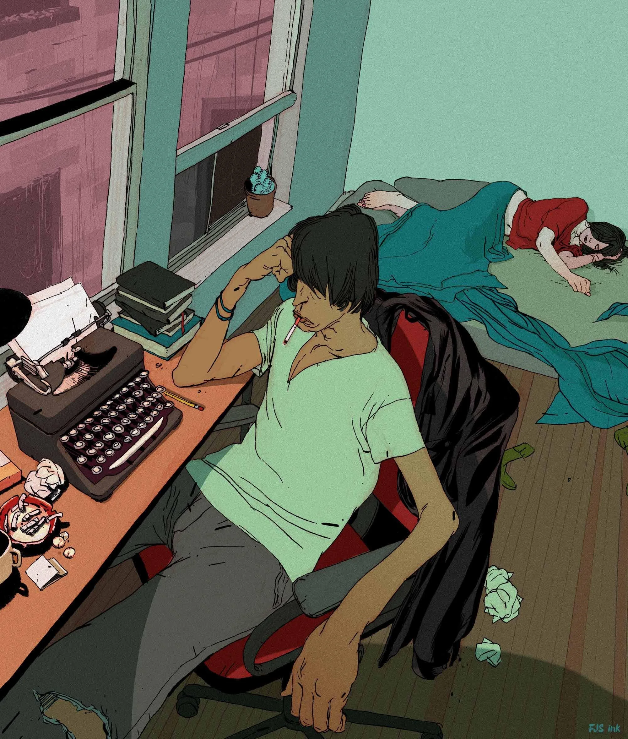 young-bohemian-writer-couple