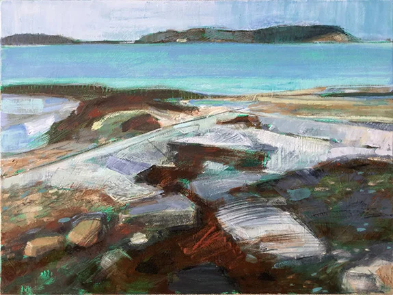 Sally's Rock; 2018; oil/canvas; 16x20" (Private Collection)