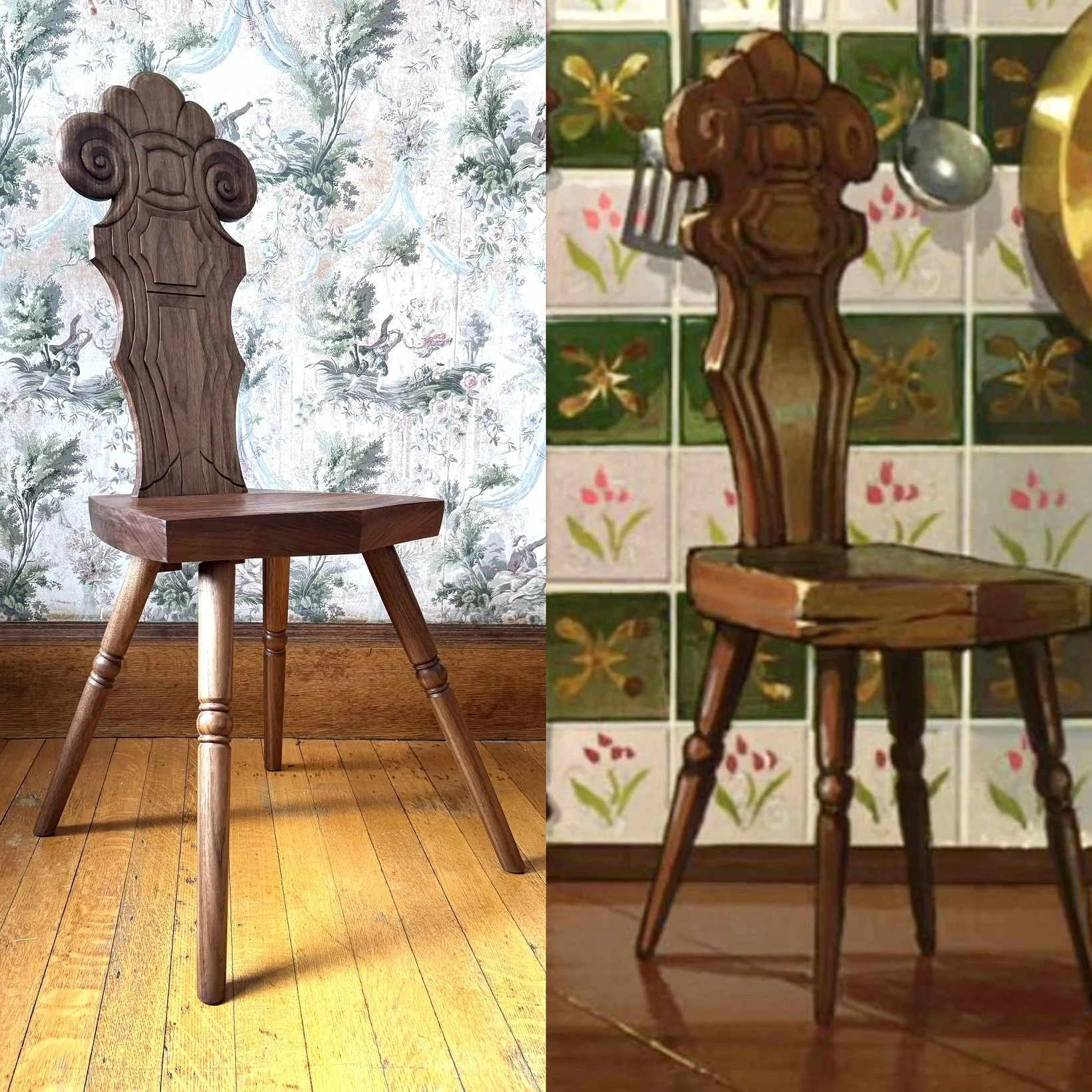  Howl’s Chair  2025  Walnut 