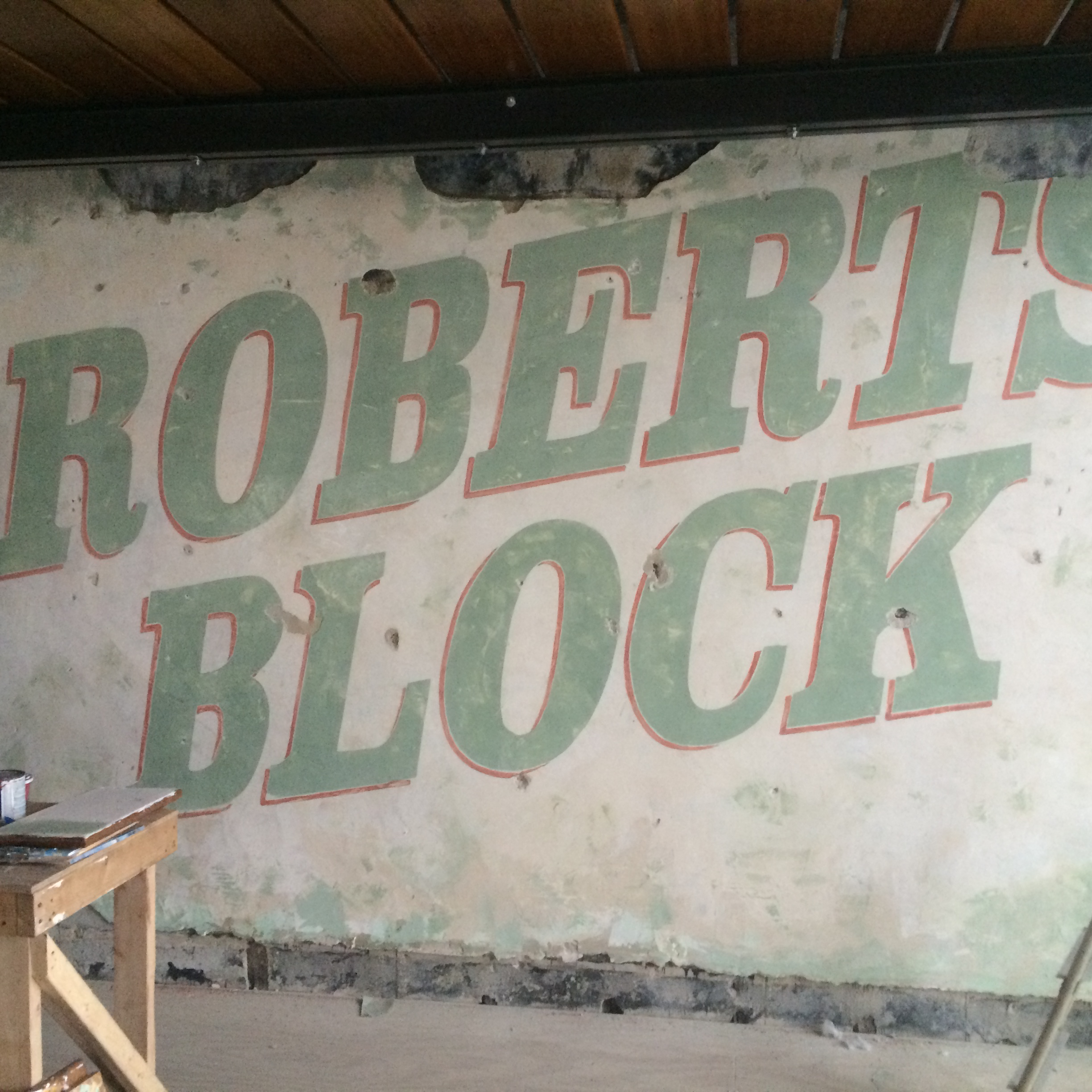 Roberts Block Restaurant mural