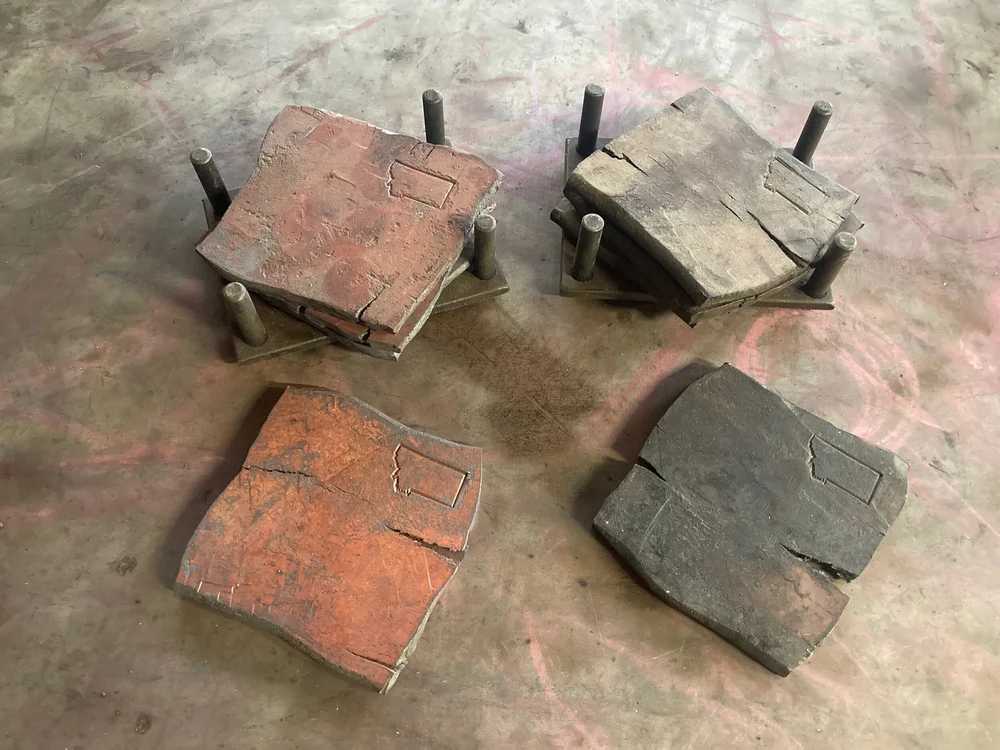 Wrought Iron Beverage Coasters - Montana Made by Meridian Farm and