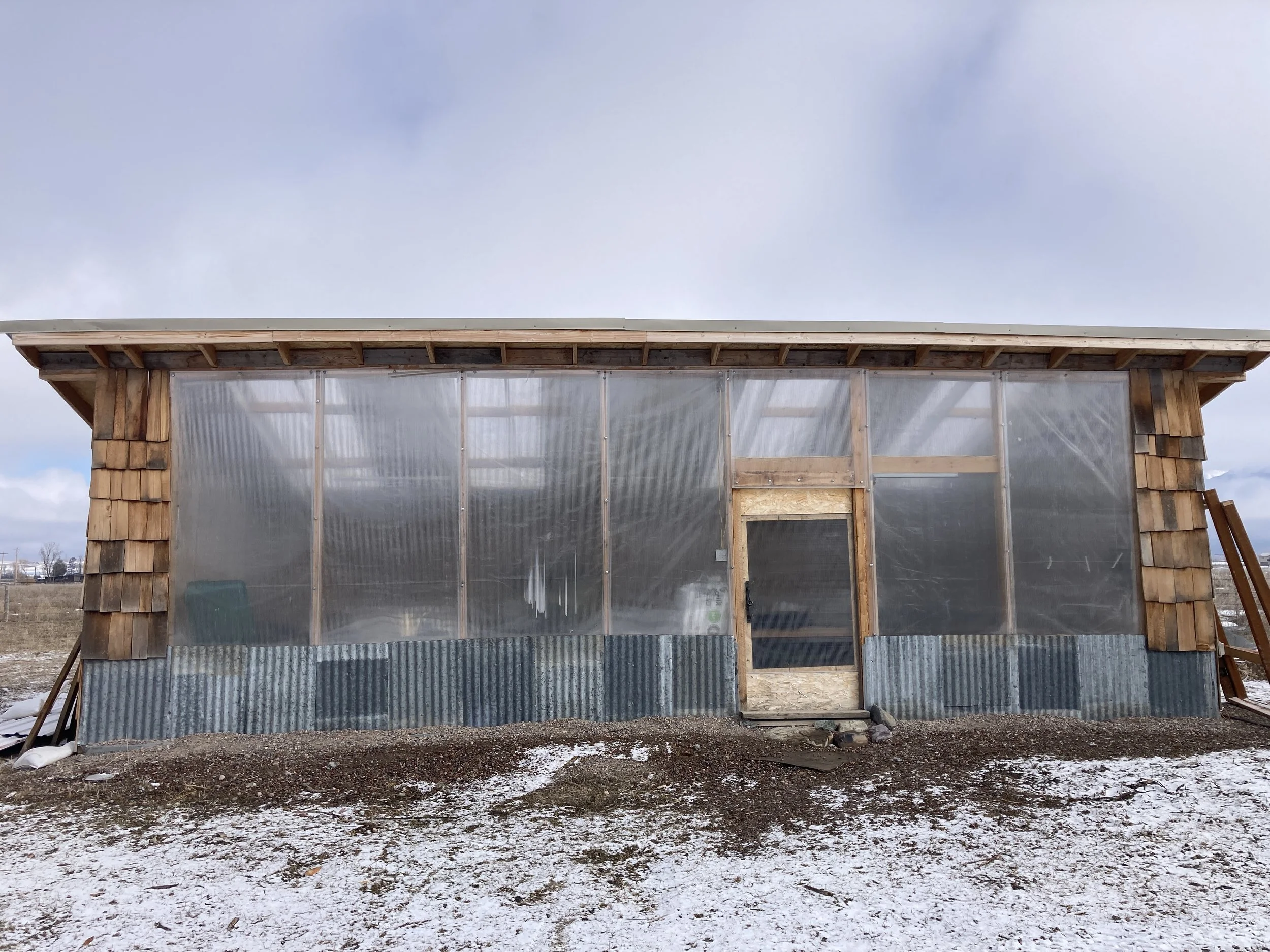  Another picture of the south wall showing skylights, etc.   