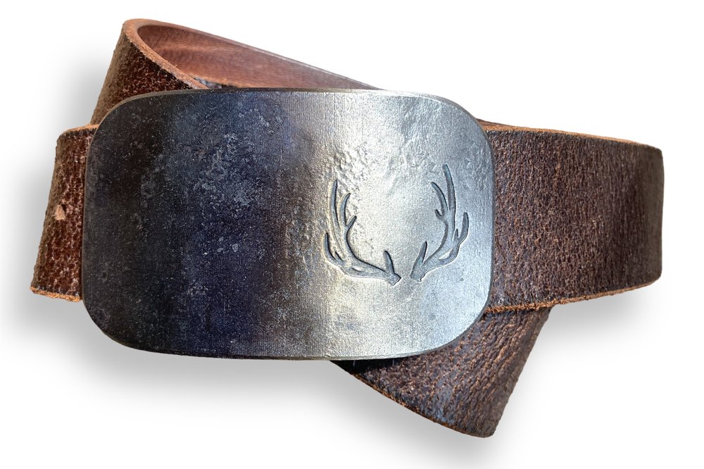 ElkHorn Belt Buckle — Meridian Farm and Forge display picture 2