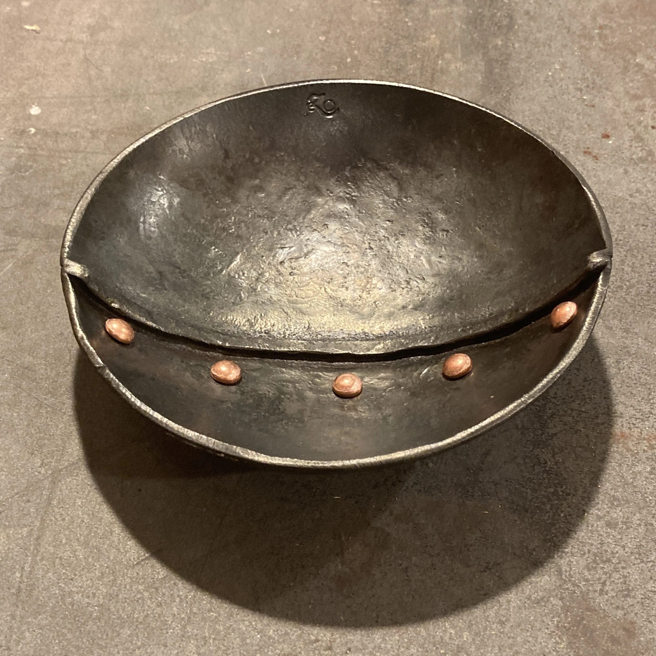 Copper Rivet Bowl