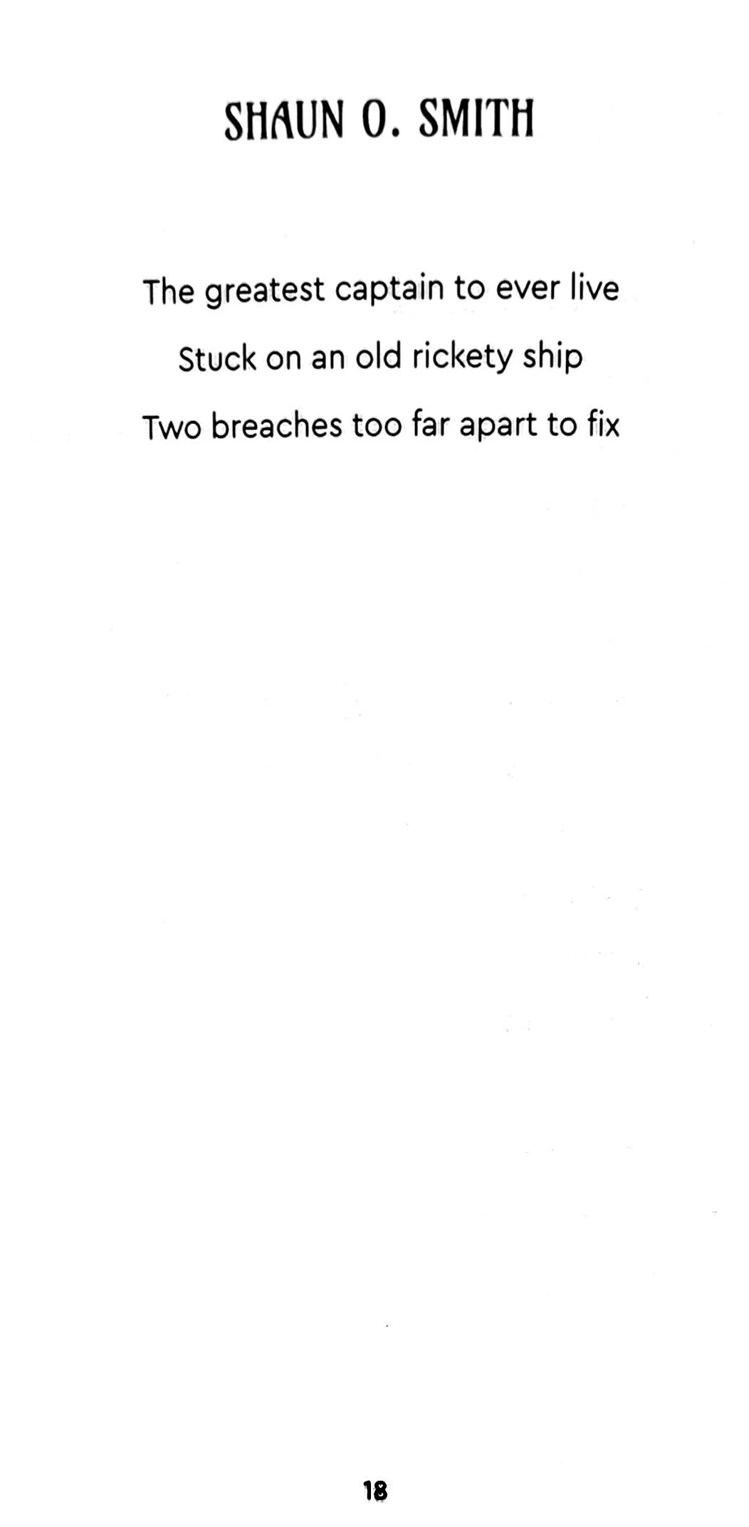 A printed poem with the page number at the bottom.