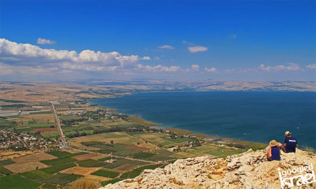 Mt. Arbel gives us a beautiful view of the Galilee area