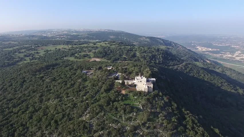View of Mt. Carmel where Elijah challenged the Baal prophets