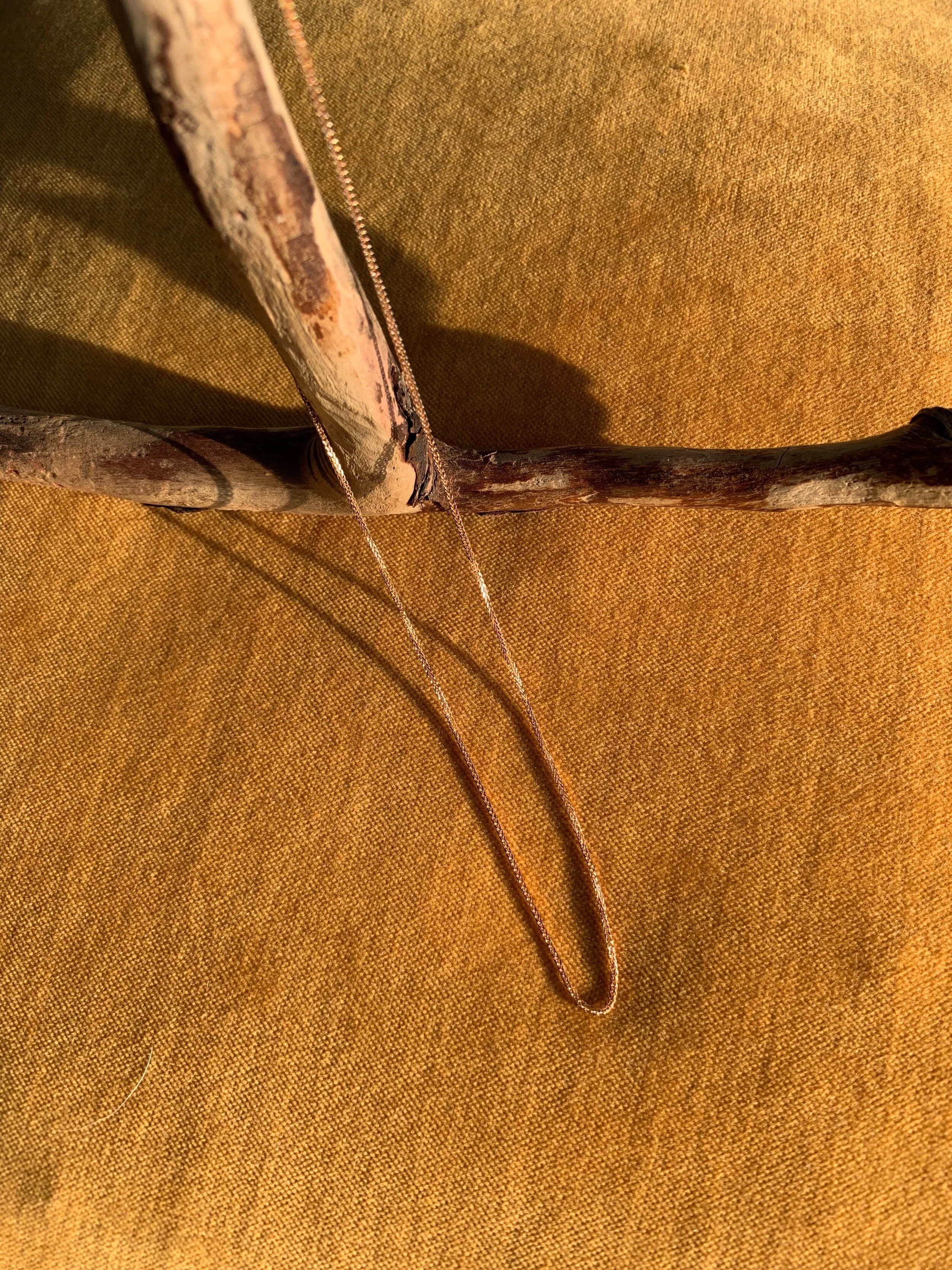 The Sunset - Wheat Chain - Rose Gold 