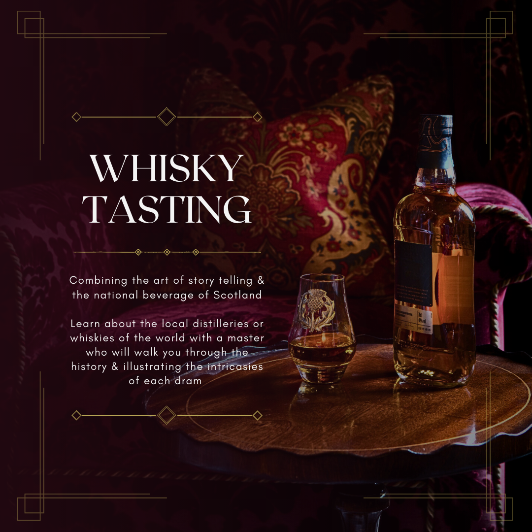 Whisky tasting Digital advert for Killochan Castle