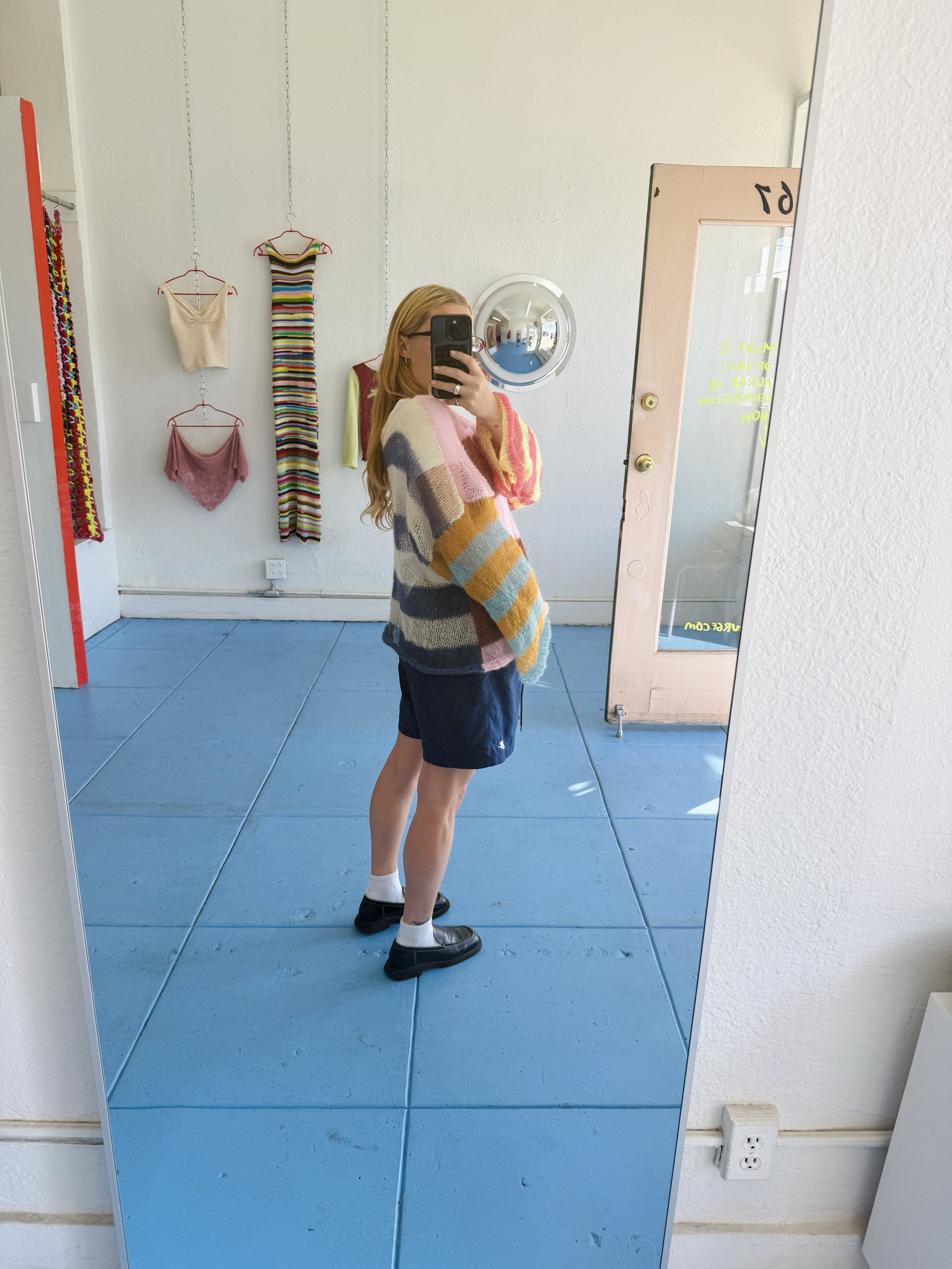 ur gf striped mohair sweater