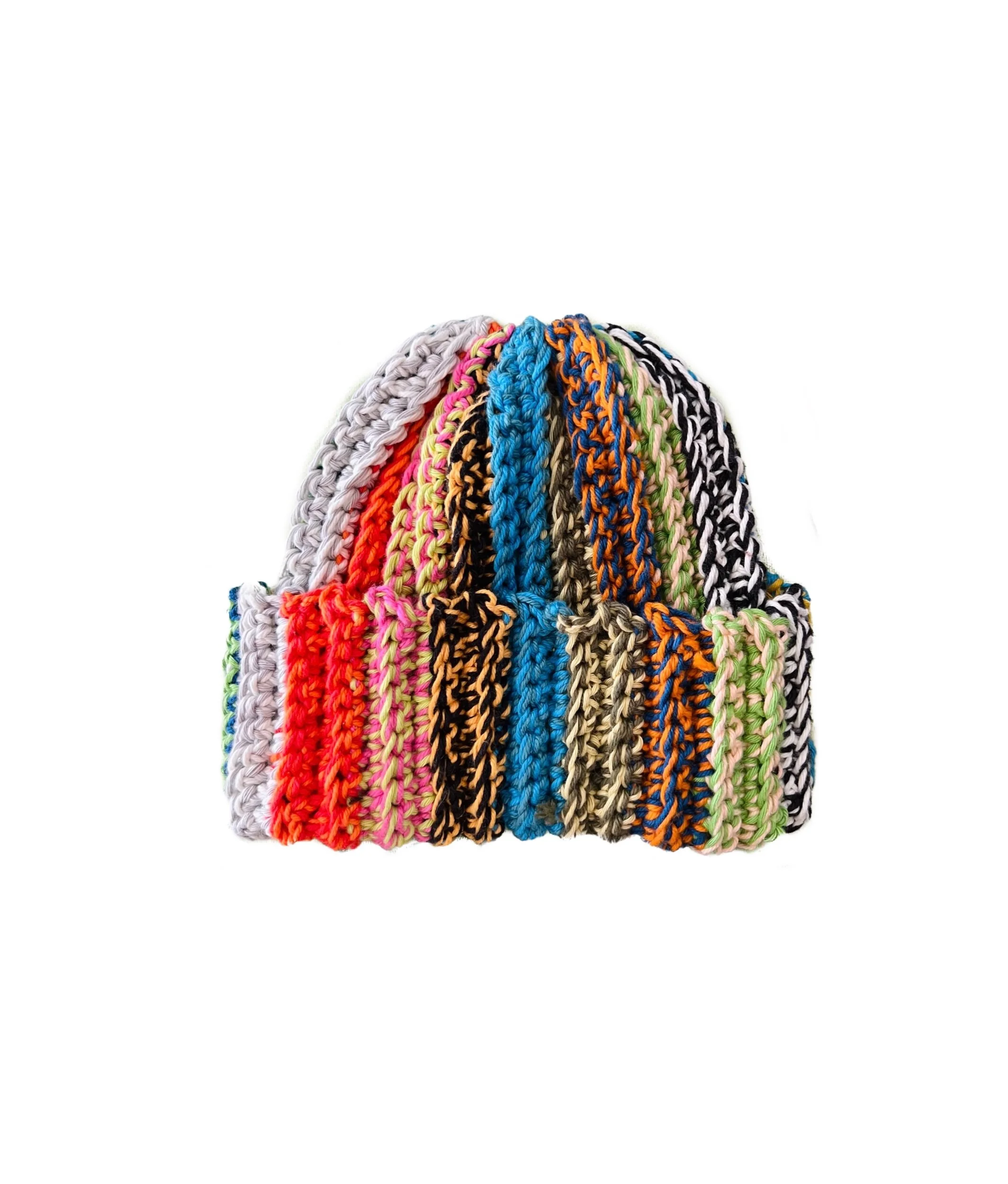 scrap beanie made using ur gf pattern