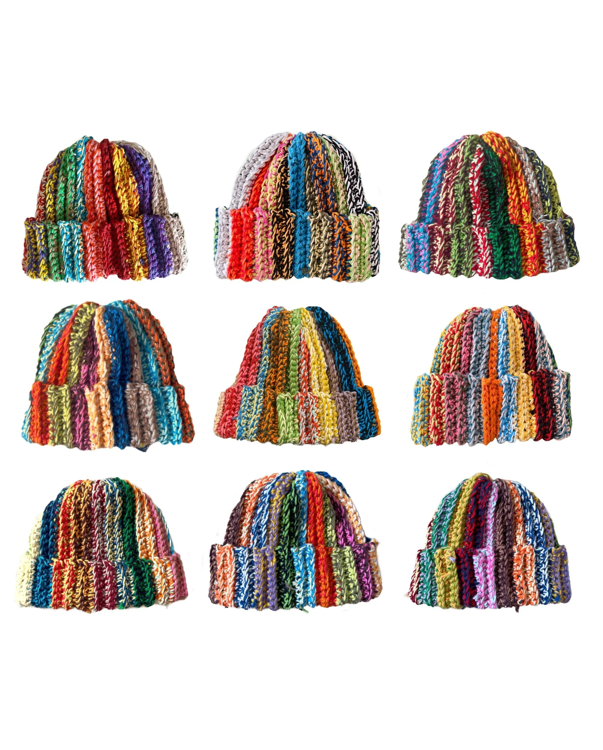 scrap beanie made using ur gf pattern