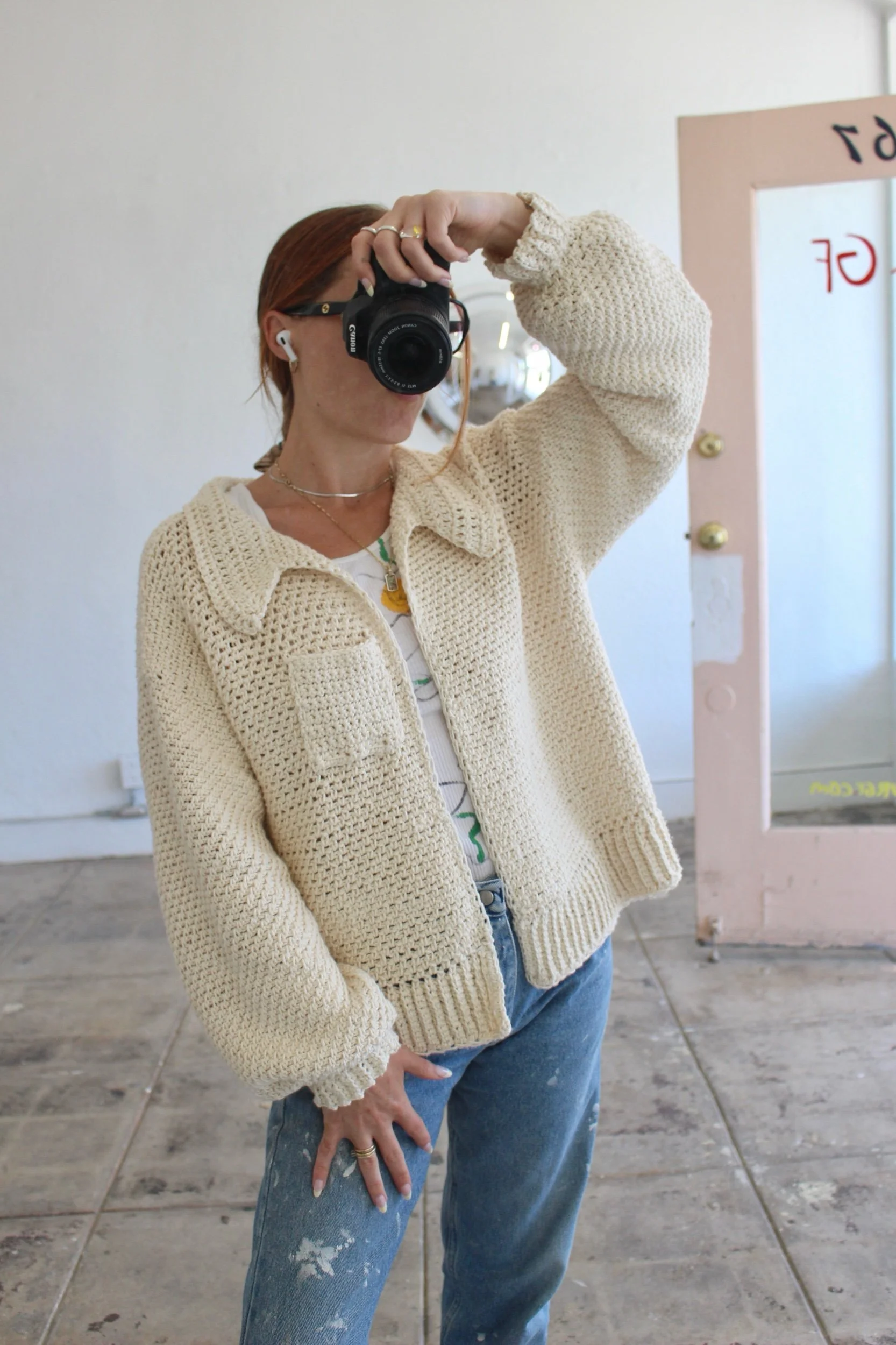 ur gf made to order cotton cardigan