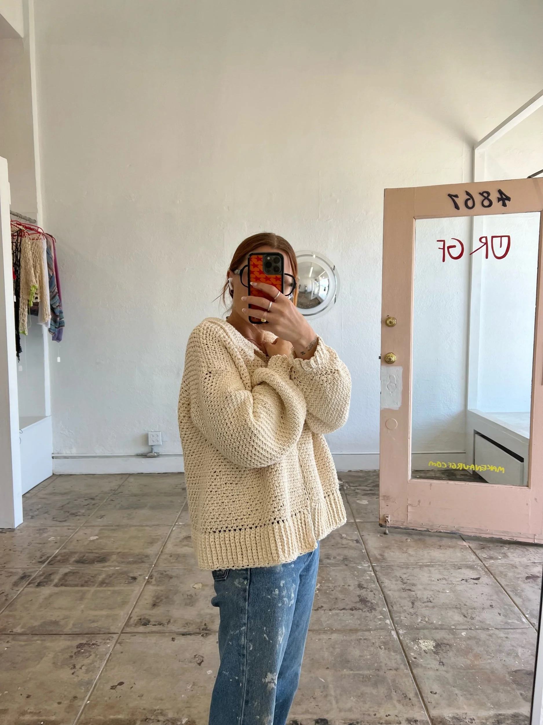 ur gf made to order cotton cardigan