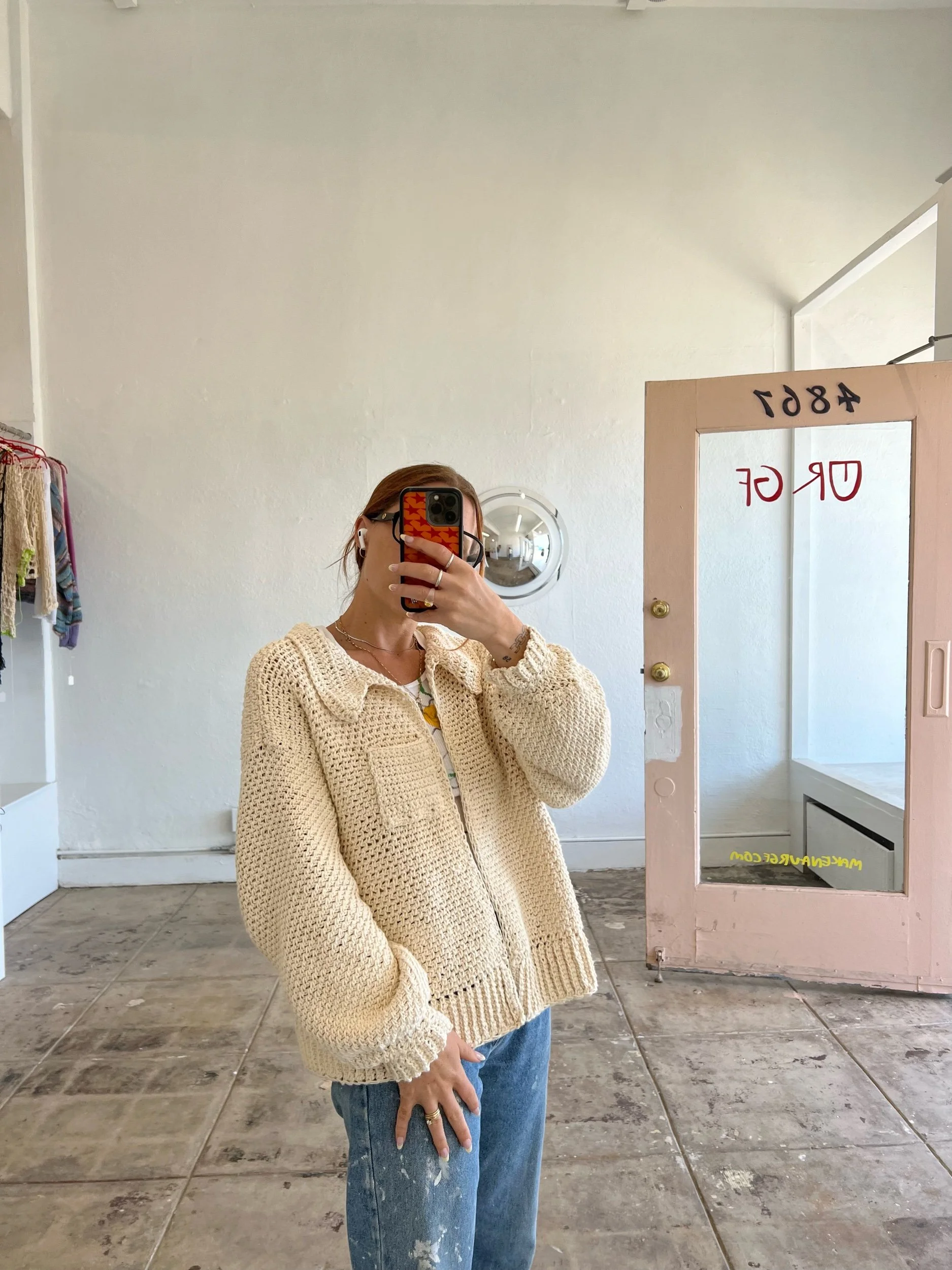 ur gf made to order cotton cardigan