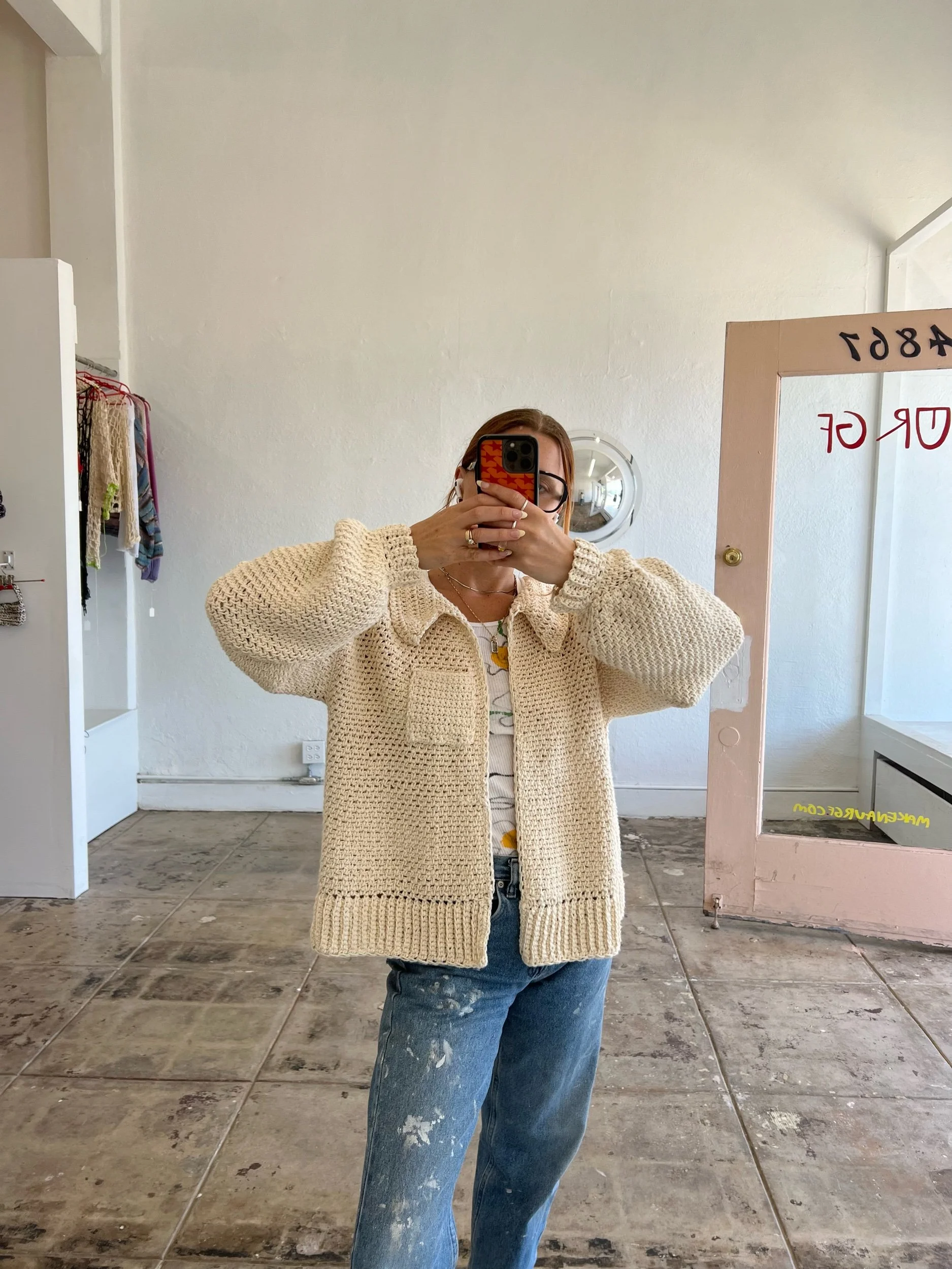 ur gf made to order cotton cardigan