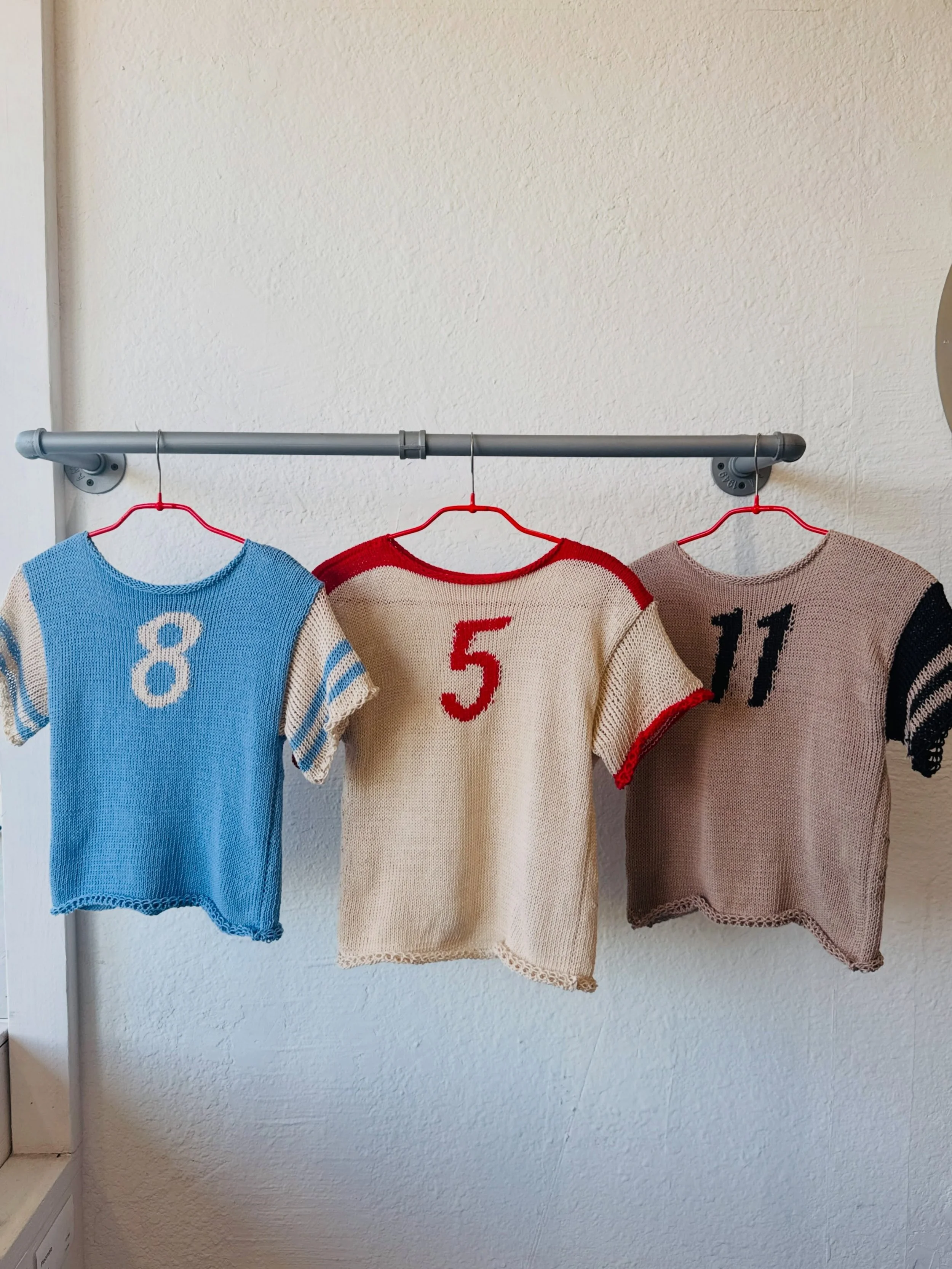 ATTN sports girls and vintage girls and merch girls!!! The varsity collection just got some new sisters, my best sellers are now available with numbers. Any size, any number 0-99. Handmade by me, limited quantity available. Get urs now at the link in