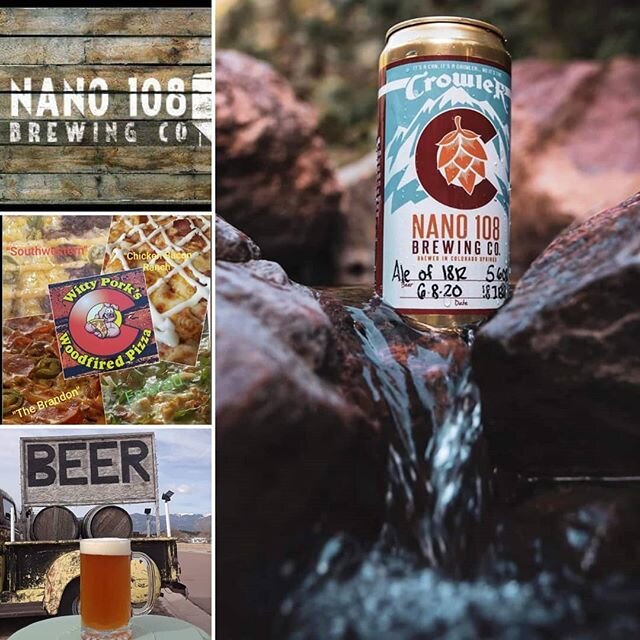 Come join us over at @nano108brewingco tonight from 4-8ish folks! This #local #brewhouse here in  #Coloradosprings has an Amazing selection of #Craftbeers to choose from! So check out our menu at Wittypork.com and pick out a couple pizzas to pair up 