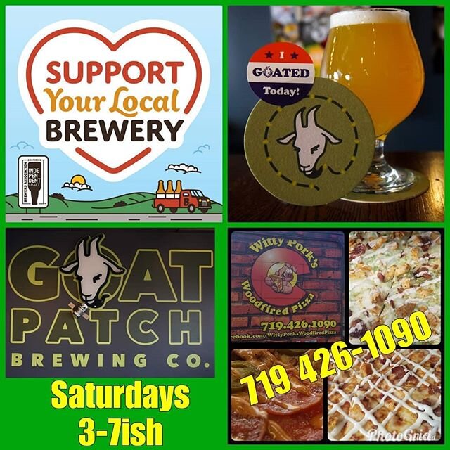 Have you got out and Goated today #Coloradosprings? If not, your day is not complete! Come join us for some amazing food and drinks at @goatpatchbrewing tonight from 3-7ish! If you havent been to this #localbrewery yet folks, you are most definitely 