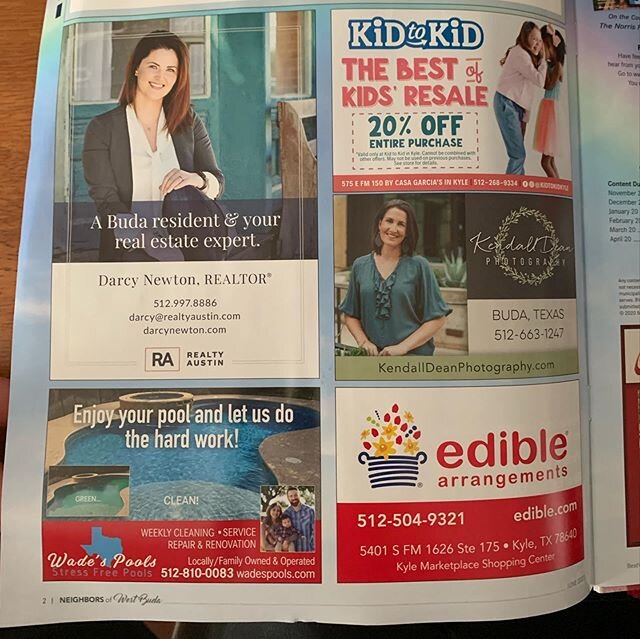 Our first print ad came out really awesome! Support local business and be on the lookout for our ad in the West Buda area!!! #smallbusiness #localbusiness #budatx #poolcleaningservice #pooltech #poolguy