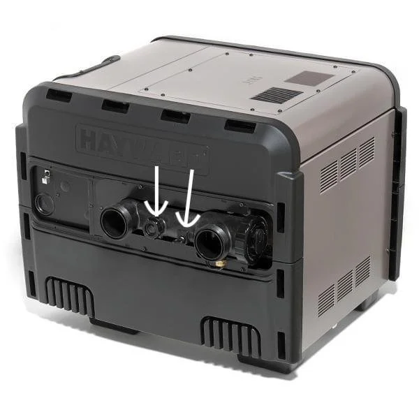 Heater winterizing drain plugs