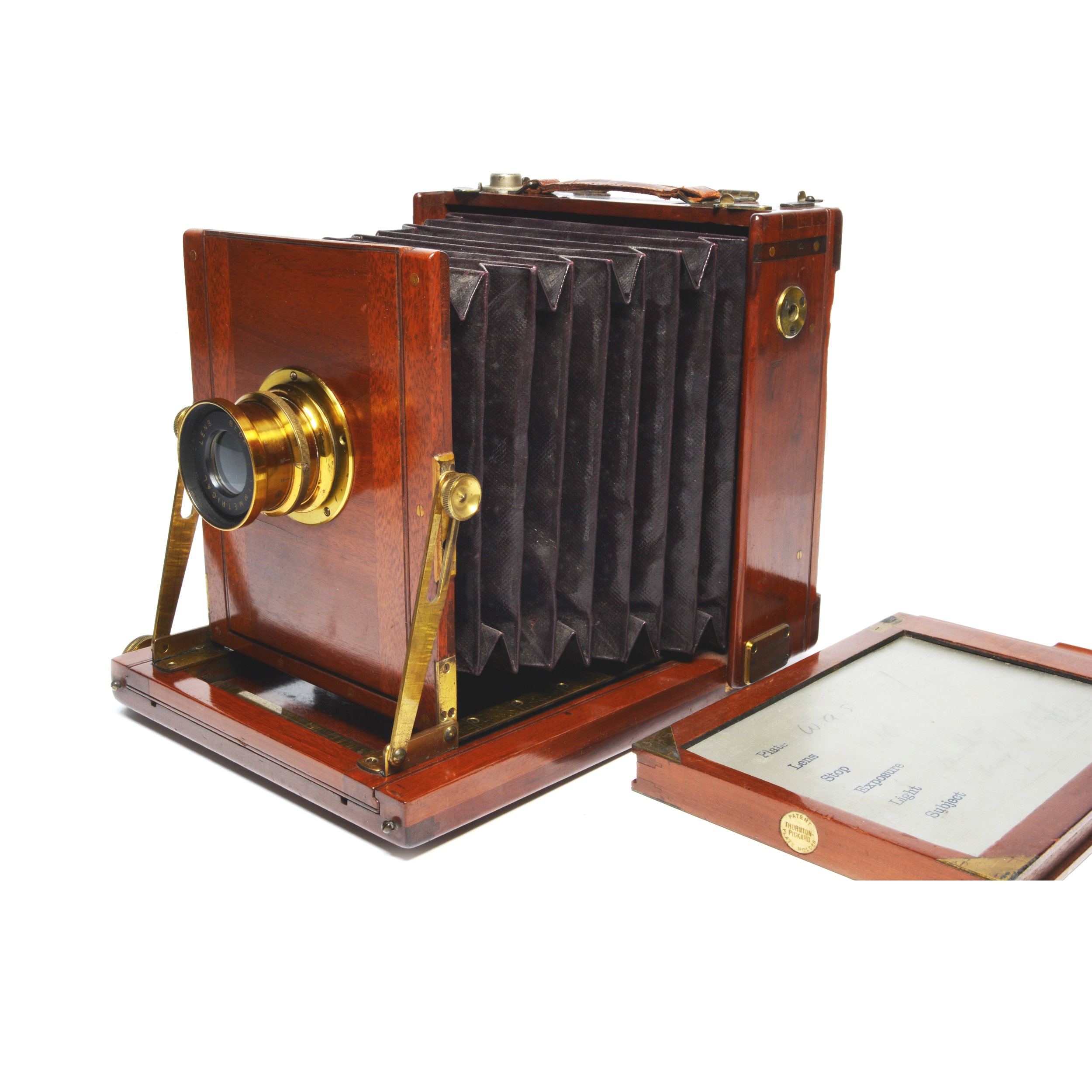Antique Half Plate Camera, the 'British' by Josiah Chapman of Manchester