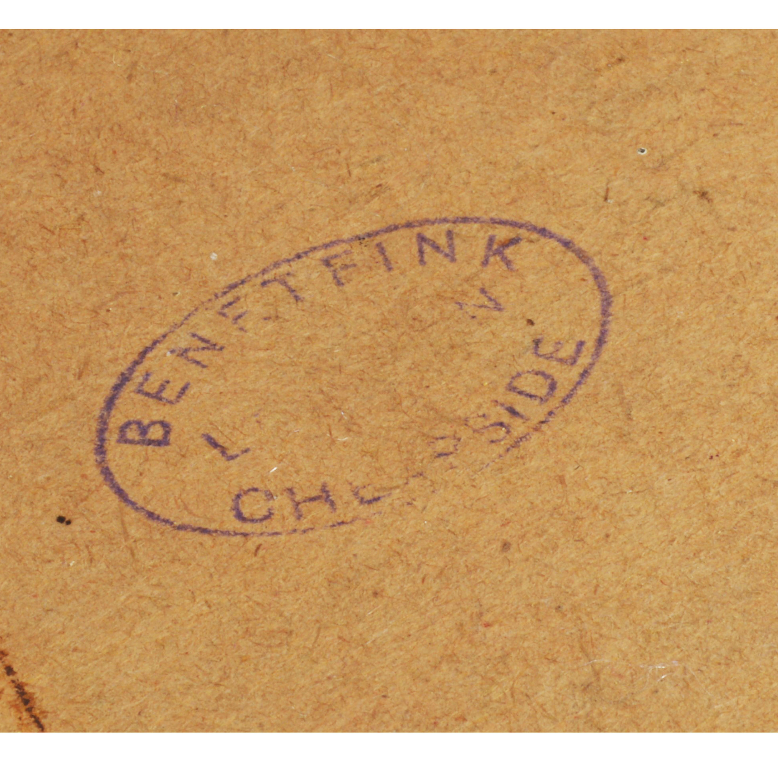 Benetfink, Cheapside, London, retailers stamp