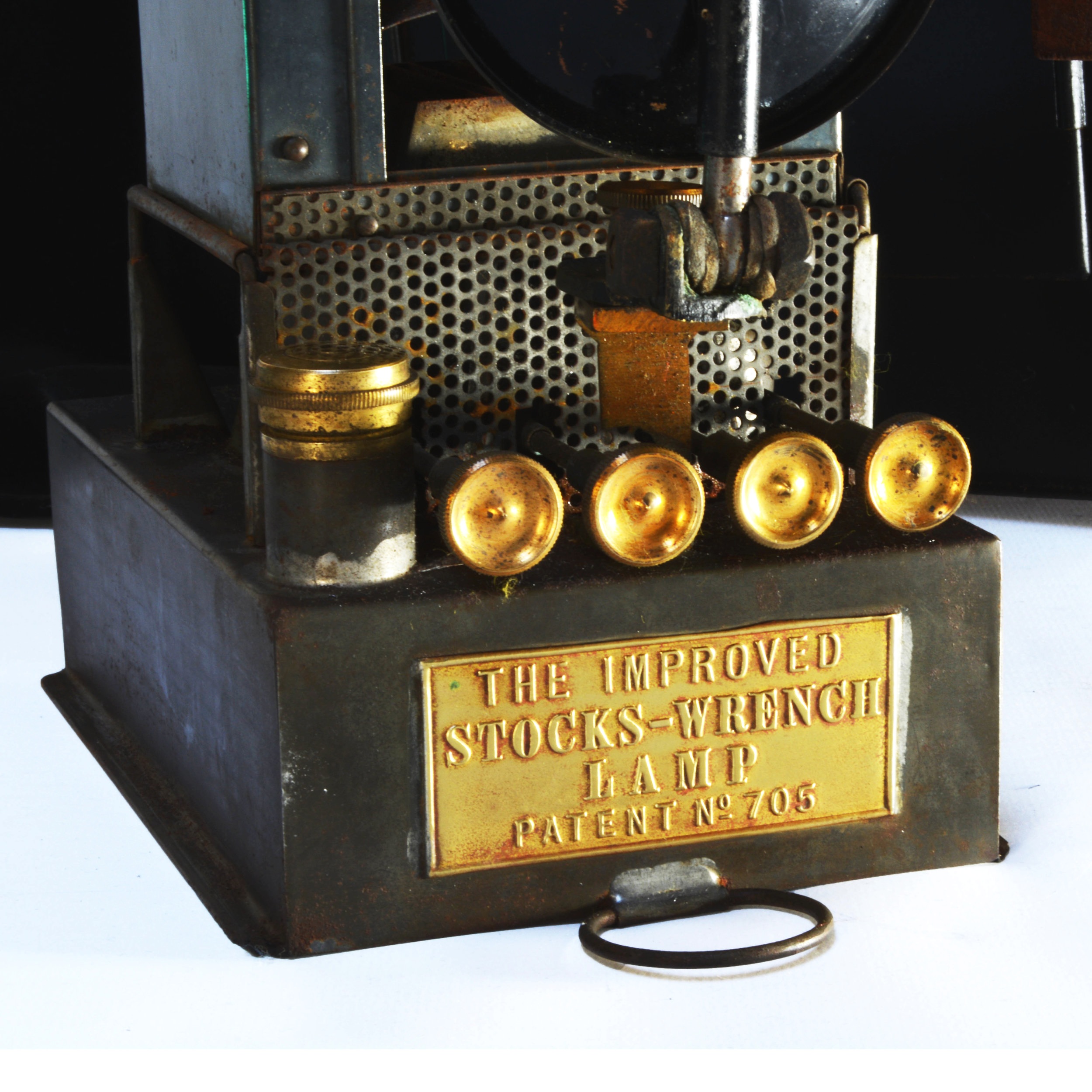 Stocks Wrench Patent Lamp for magic lanterns