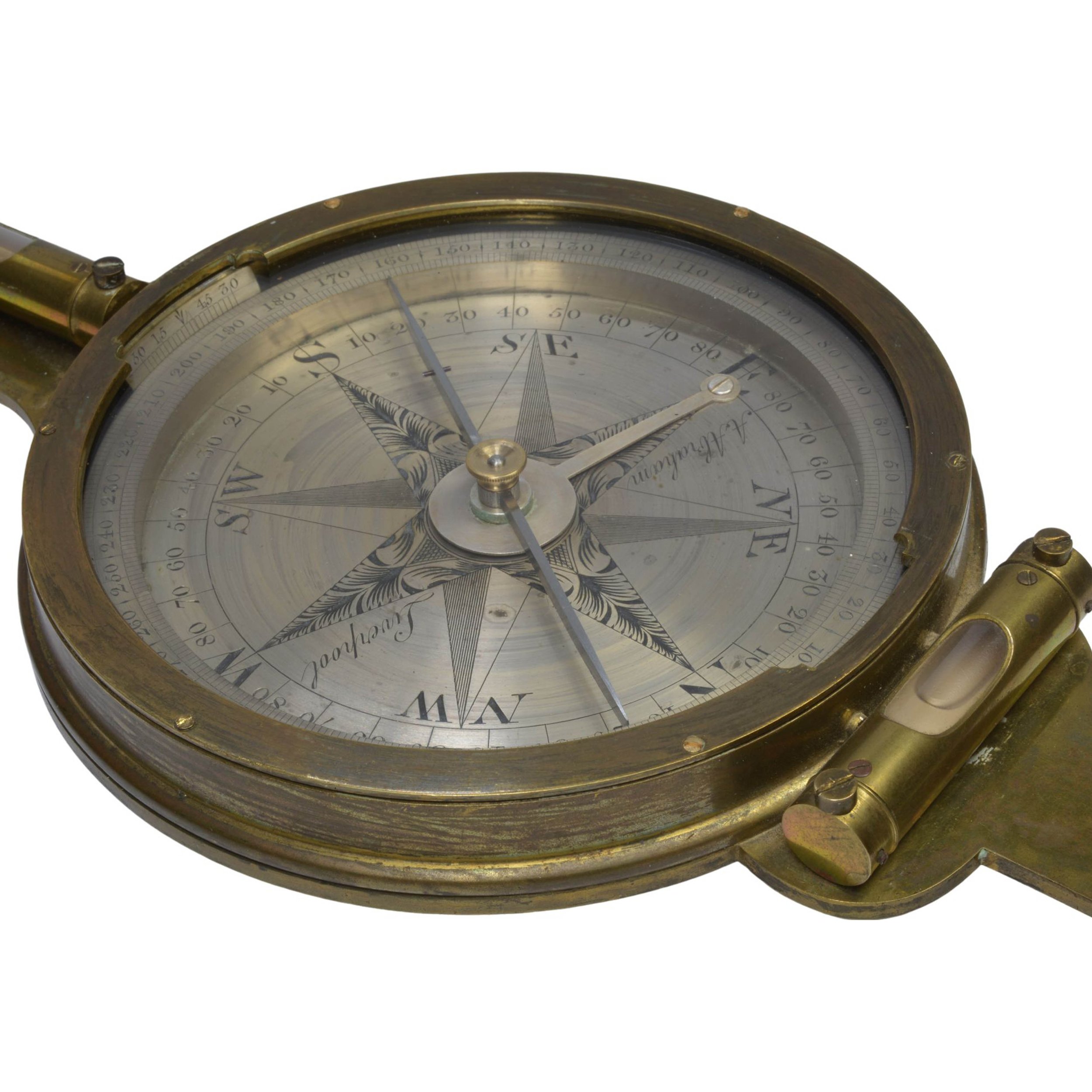Abraham of Liverpool Miners Dial Surveyors Compass
