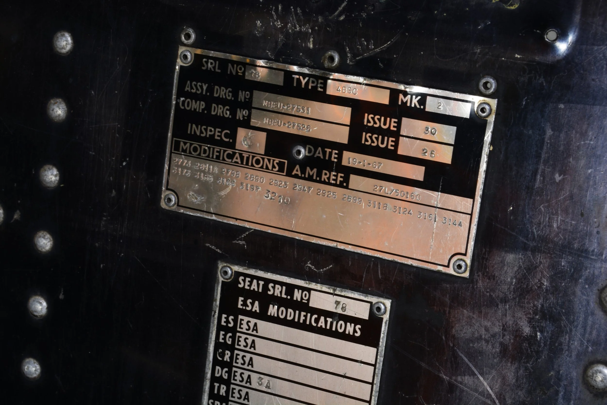 Martin Baker MK2 Ejection Seat for Sale