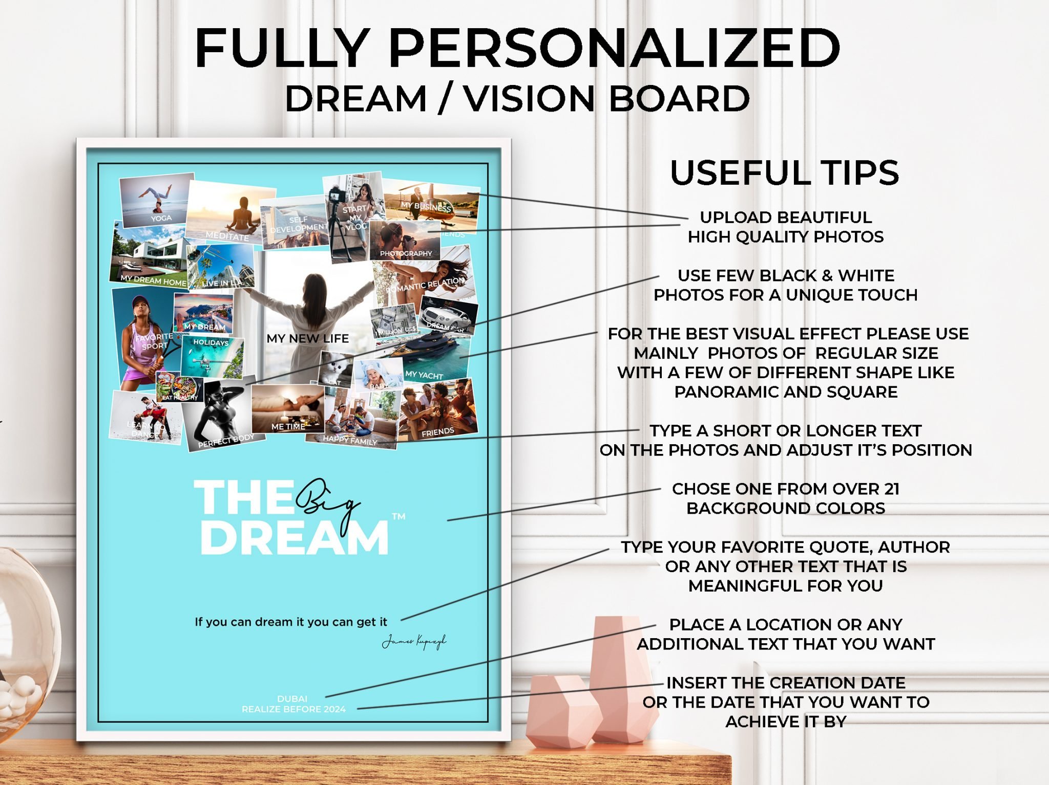 Why and how to create a vision board or dream board (with downloadable  resources!) - LH AGENDA