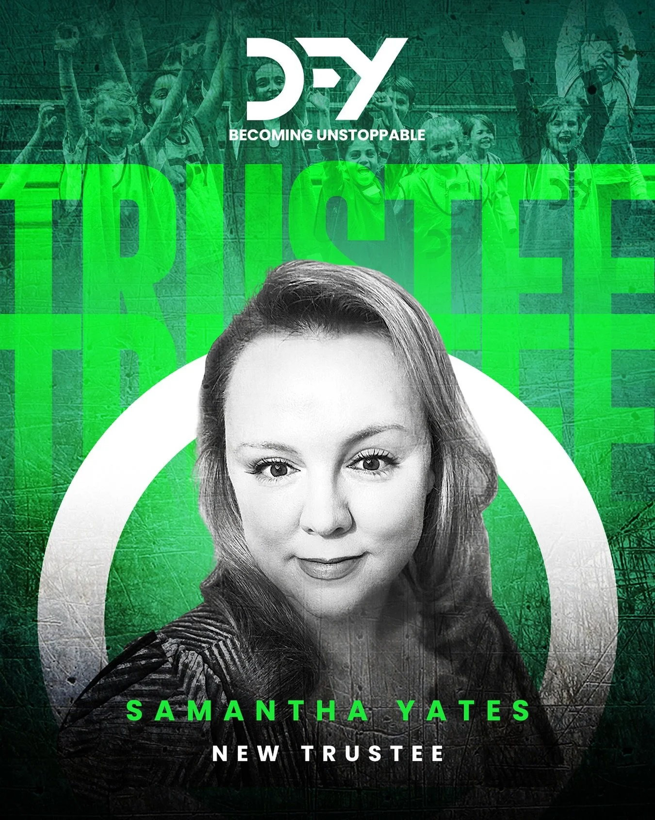 📣 We&rsquo;re delighted to welcome Samantha Yates to DFY Sports as our newest trustee.

A strategic mind with a heart for community impact, she&rsquo;s joining us at a pivotal moment in our growth.

🌏 Samantha has worked with governments, utilities
