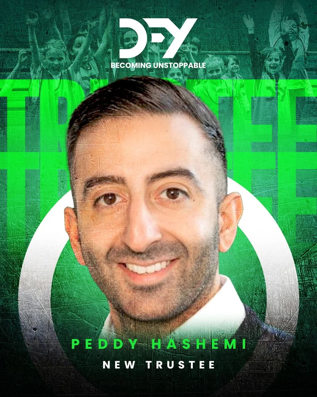 📣 We&rsquo;re excited to welcome Peddy Hashemi to @DFYSports as our newest trustee.

A leader with deep experience across governance, mentoring and corporate partnerships, across both the corporate and non-profit sectors, he&rsquo;s joining us at a 