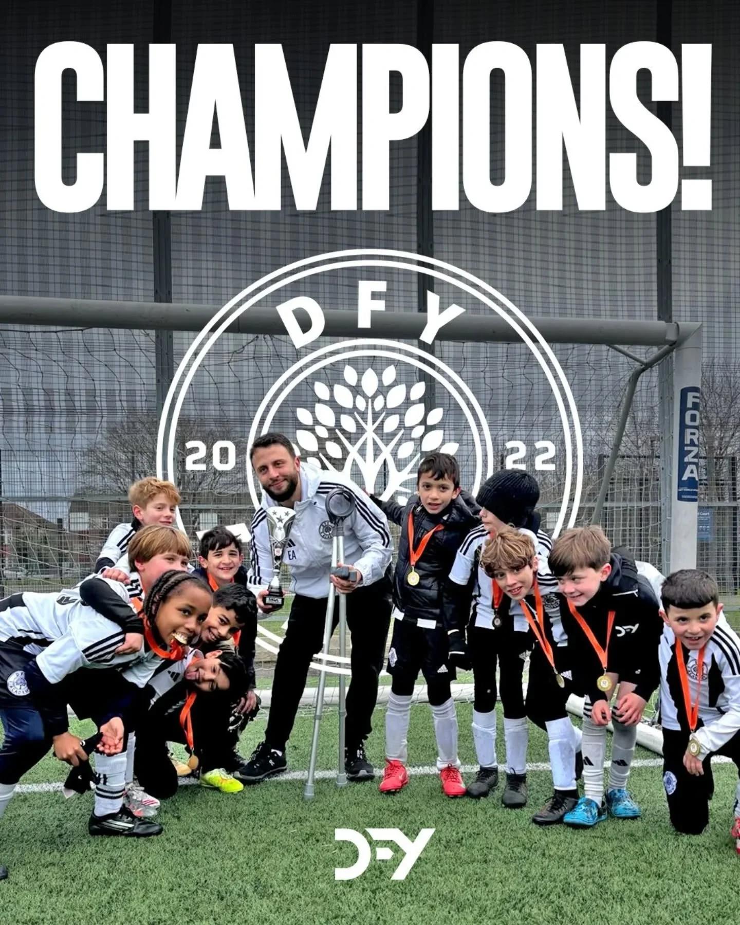 ⚽🏆 CHAMPIONS 🌪️ 

The DFY Hurricanes did it.

From 1&ndash;0 down in the final to winning 2&ndash;1...what composure &amp; character.

Such a special set of players and congrats to coach @_khalleddd_ who came on crutches to see the boys through.

P