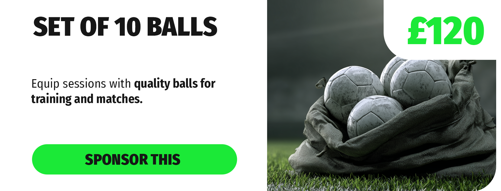 Sponsor a set of 10 balls