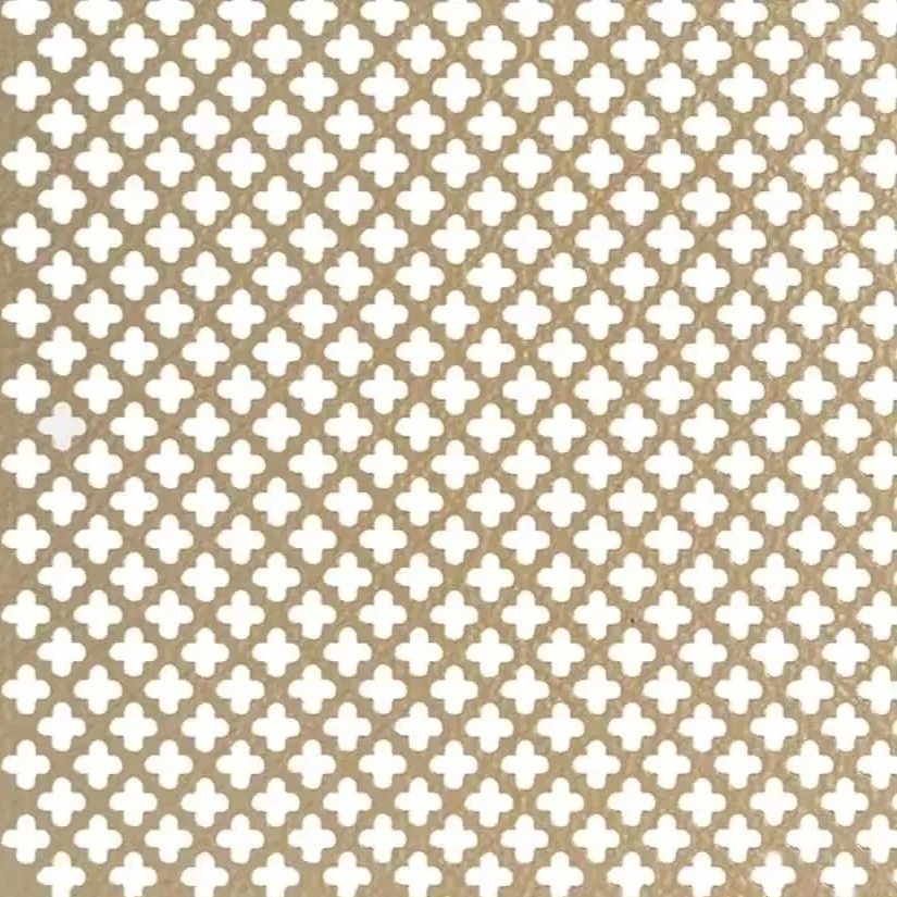 Cloverleaf in brass