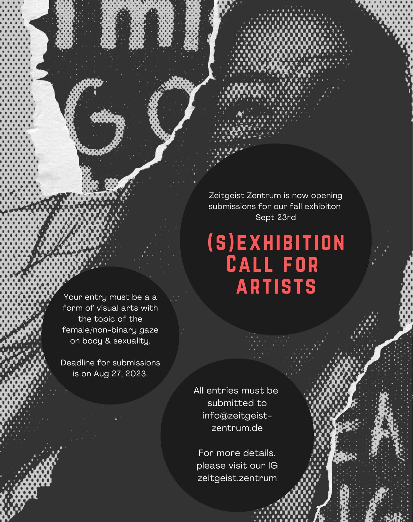 🎨 Calling all visual artists, performers and other creators who dare to challenge the norm in the field of body &amp; sexuality! 🌟

DATE
Sept 23rd 2023 

CONTENT

🌈&quot;(S)exhibition: Embodying Narratives&quot; is a thought-provoking and inclusiv