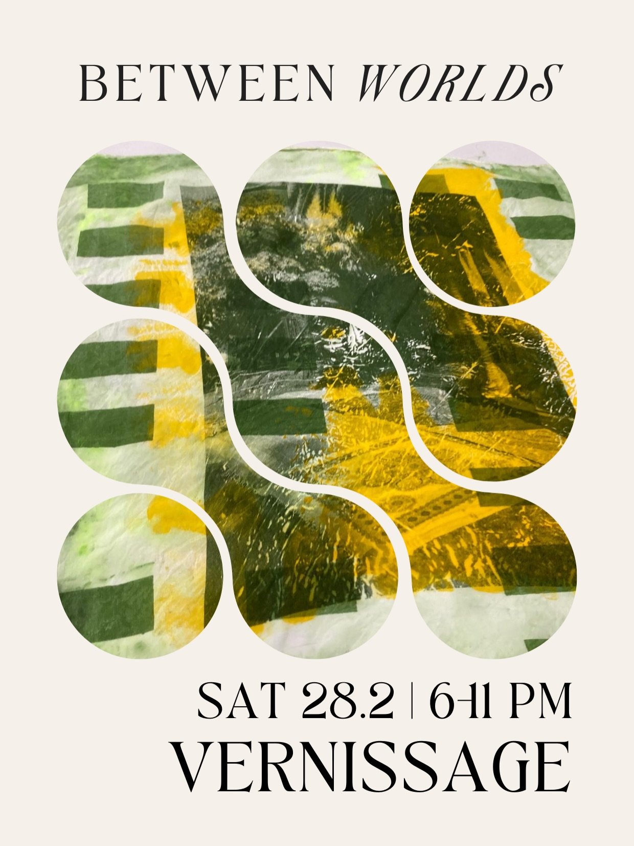 We made a wee little time-travel mistake&hellip; ✨

Apparently, even exhibitions that move Between Worlds can slip between weekdays. The vernissage is on Saturday, February 28th (not Friday!), i.e. and we&rsquo;re reposting to make sure no one arrive