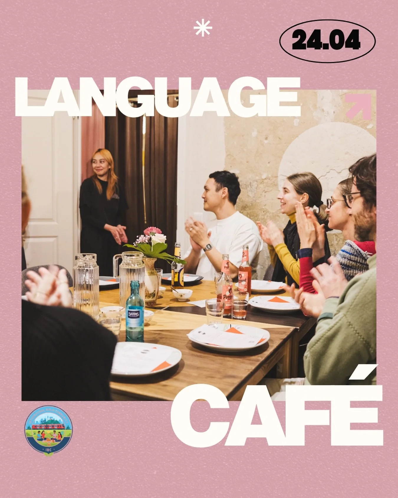 Hello everybody! 🌸

Our Language Caf&eacute; / IBC Language &amp; Culture Exchange in collaboration with @internationalberlincommunity is finally happening this Friday 🥹❤️

🗓 Friday, 24th April
🕖 19:00&ndash;22:00

We&rsquo;re creating a relaxed 
