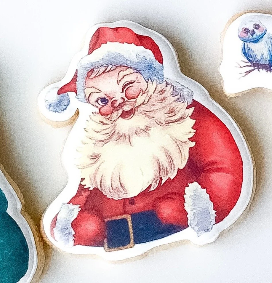 Vintage Santa STL File & Matching Graphic