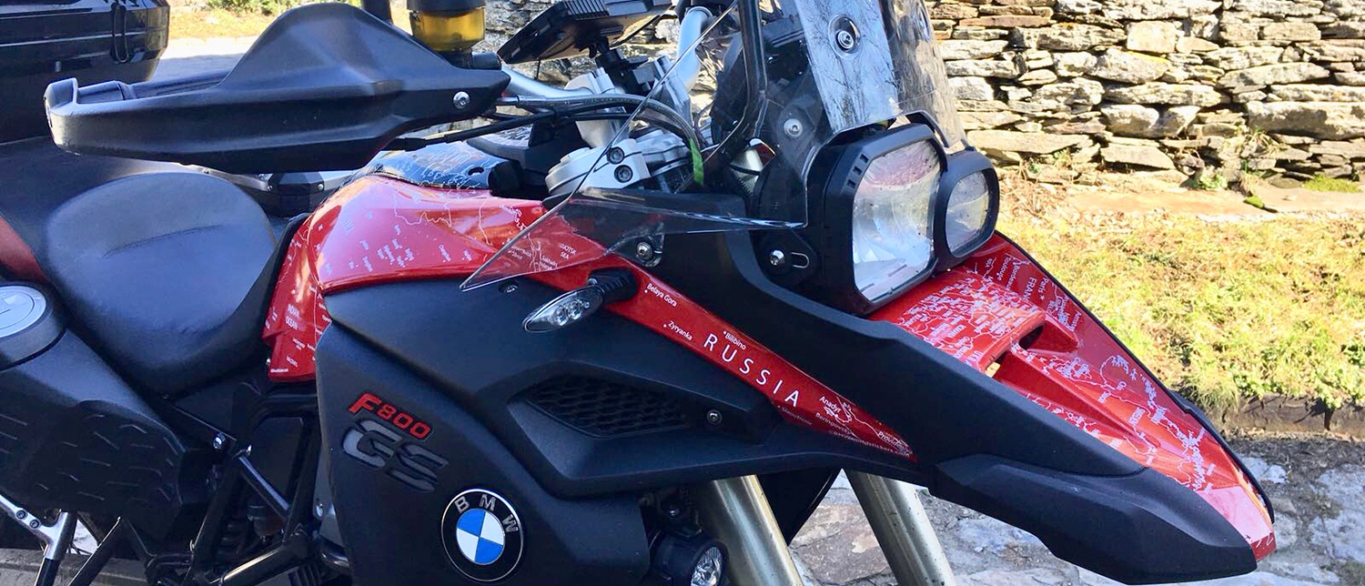 Tankpad Sticker Protection de Reservoir Moto Autocollant en Gel compatible pour BM.W BM.W F 800 GS ADV Adventure F800 Orange