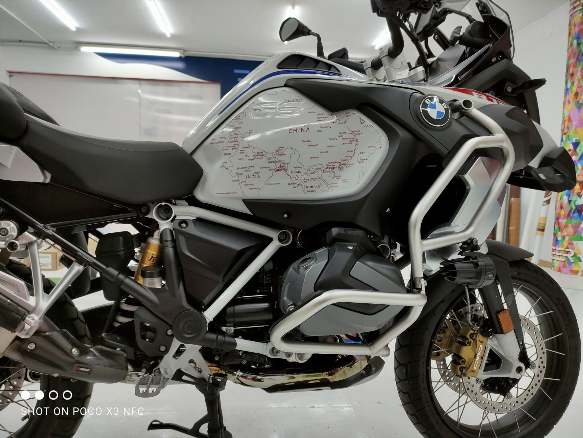 BMW R1250GS Adv Rallye Tank Map World Stickers Decals Graphics design by BMW World Stickers