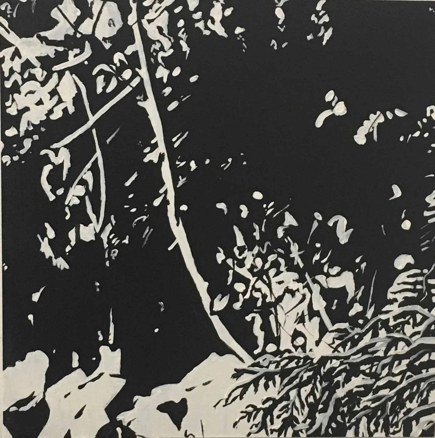 Frazer Study #2, 2019, acrylic on birch board, 12”x12”