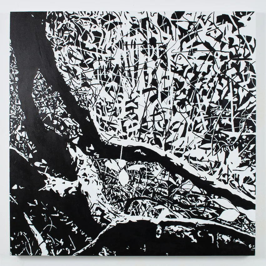 The Underthing , 2019, acrylic on canvas, 50”x50”