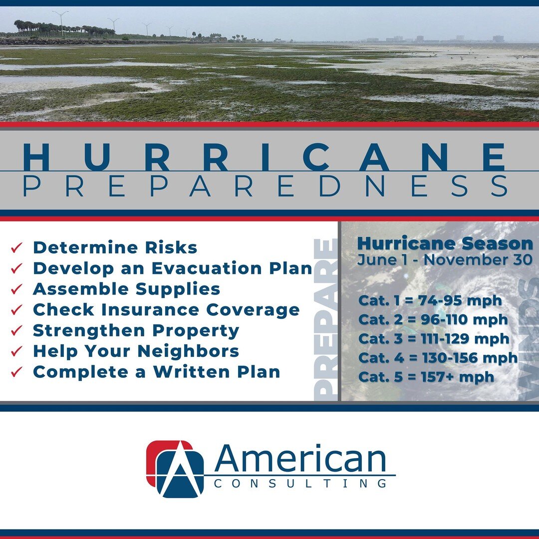 Hurricane season started last Tuesday; are you ready? 
We want to make sure you get ready and stay safe this hurricane season. June 6 marks the end of tax-free hurricane supplies! Visit www.weather.gov/safety/hurricane-plan for more details about wha