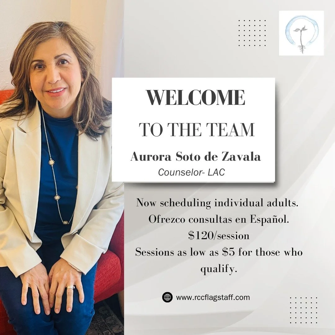 Please welcome our newest bilingual therapist, Aurora! Aurora sees individual clients 18+ in spanish and english.