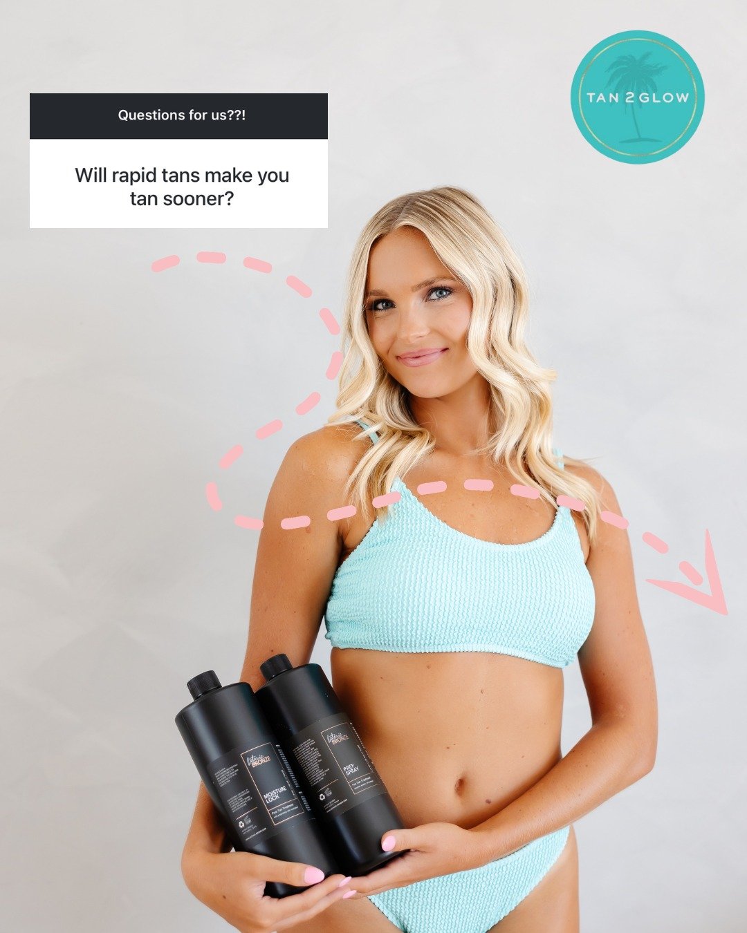 A common misconception is that rapid tan solutions will make your tan develop faster. 

... However, that isn't the truth. ❌

Rapid solutions simply allow clients to rinse in as little as 30 mins! But the tan continues to develop over the next 24 hou