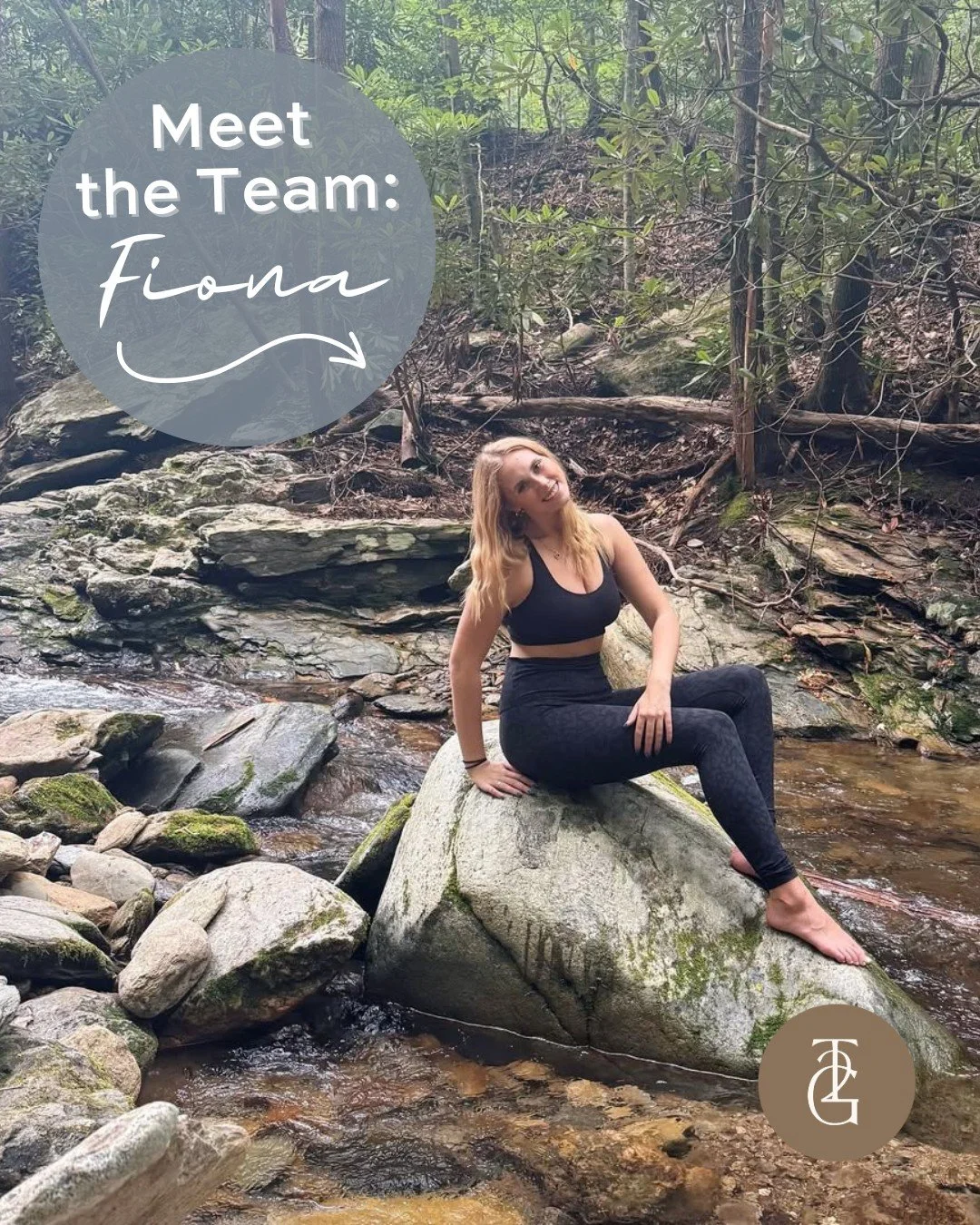 This is Fiona &amp; she's been running our front desk for 2+ months! ✨

Jersey girl turned Fort Worth convert (the Trinity Trails got her). ➡️ She's here for the people... clients, coworkers, all of it.

Her vibe? Fresh blowout + spray tan. Her spot?