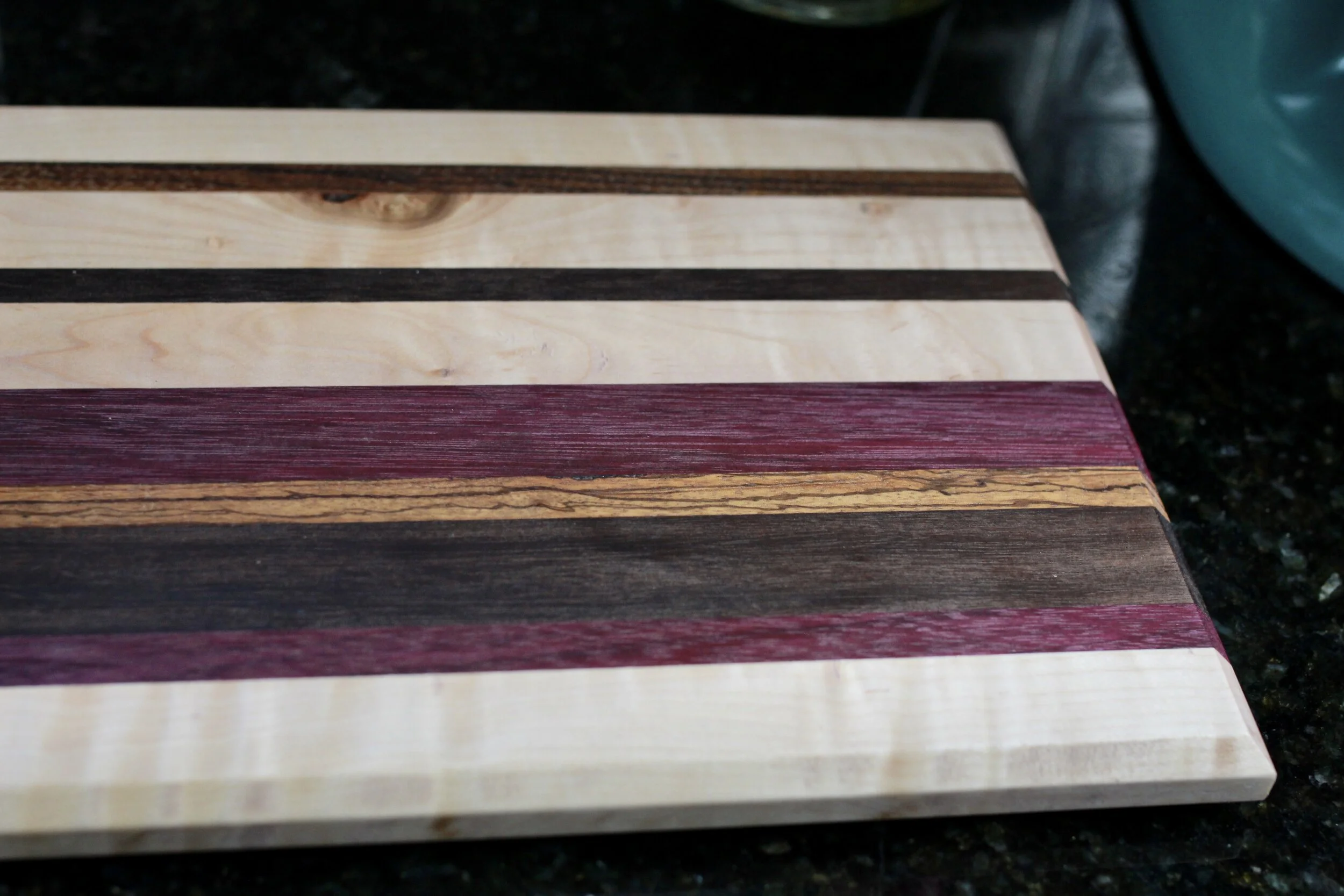 Medium Handmade Striped Cutting Board