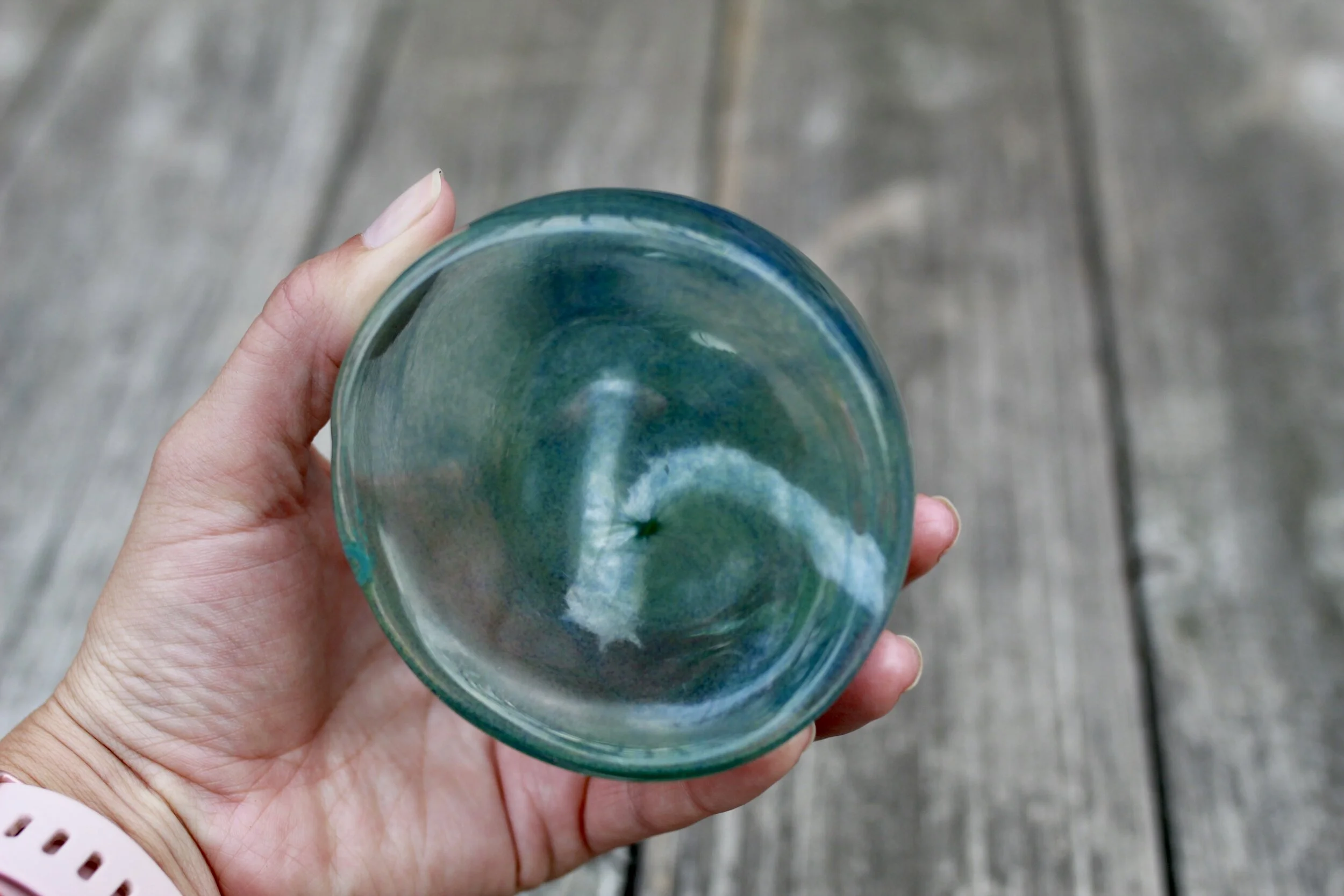 Handmade Glass Frog Candle